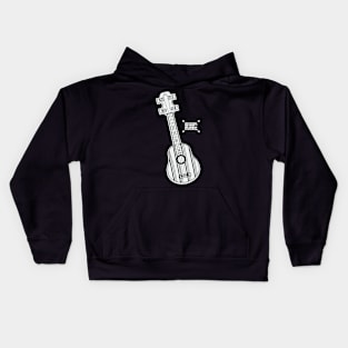 my music is my way ukulele Kids Hoodie